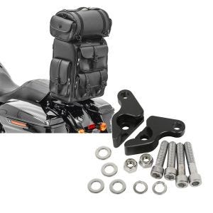 Set: Sissybar Tasche für Harley V-Rod / Muscle Hecktasche Craftride DLX mit Gepäckrolle + Tieferlegungskit 1" für Harley V-Rod 02-17 Tieferlegung Craftride_1