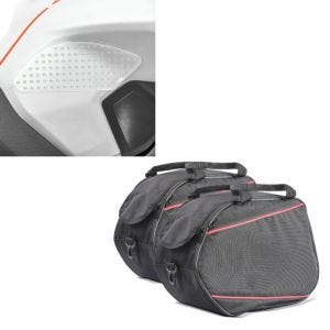 Set: Seitenkoffer Innentaschen 2x20L für BMW S 1000 XR + Seiten Tankpad Grip Pad M für BMW S 1000 R / RR / XR_1