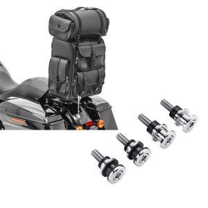 Set: Sissybar Tasche für Harley Softail Fat Bob / 114 Hecktasche Craftride DLX mit Gepäckrolle + Anbausatz Docking Hardware Kit für Harley-Davidson Softail 18-21 52300646 Craftride_1