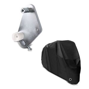 Set: Adapterplatte für ConStands Power Honda CB 1000 R 08-16 + Abdeckplane Honda CBF 1000 / F  CBF 500 / 600 / S  CB 1000 R Craftride XL in schwarz_1