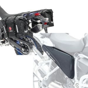 Set: Satteltaschen Wasserdicht für BMW R 1200 GS / Adventure Bagtecs WP8 2x30L Seitentaschen + Rahmentaschen für BMW R 1200 GS 04-18 Bagtecs BF3 Zusatztaschen Paar schwarz_1