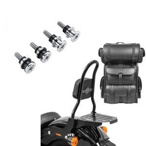 Set: Sissybar CSM + Hecktasche LX für Harley Heritage Softail Classic 18-19 abnehmbar mit Gepäckträger Craftride + Anbausatz Docking Hardware Kit für Harley-Davidson Softail 18-21 52300646 Craftride_1