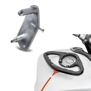 Set: Adapterplatte für ConStands Power Yamaha YZF-R1 98-03 + Sozius Haltegriff für Yamaha YZF-R6 / YZF-R1 PG1 Zaddox_1
