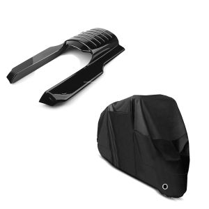 Set: Kotflügelverlängerung hinten für Harley Electra Glide Ultra Classic 96-08 Craftride + Abdeckplane Harley Electra Glide Ultra Classic / Limited Craftride XXXXL in schwarz_1
