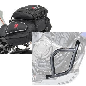 Set: Hecktaschen Set Yamaha Tenere 700 Bagtecs X50 und X52 + Sturzbügel für Yamaha Tenere 700 19-21 Motoguard Schutzbügel_1