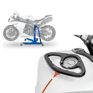 Set: Zentralständer Yamaha YZF-R1 07-14 blau Motorradheber ConStands Power-Classic + Sozius Haltegriff für Yamaha YZF-R6 / YZF-R1 PG1 Zaddox_1
