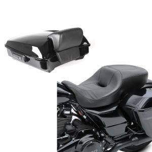 Set: Topcase für Harley Road Glide Special 15-21 Craftride Razor GB2 schwarz + Komfort-Sitzbank für Harley Davidson Road Glide Special 15-21 Hammock Craftride_1
