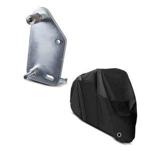 Set: Adapterplatte für ConStands Power Honda CBR 1000 RR 04-07 + Abdeckplane Honda CBR 1000 RR Fireblade / SP / 2  Integra Craftride XL in schwarz_1