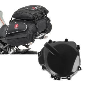 Set: Hecktaschen Set Suzuki GSR 750 / 600 Bagtecs X50 und X52 + Lichtmaschinendeckel für Suzuki GSR 600/ 750 06-16 Limadeckel Motordeckel_1