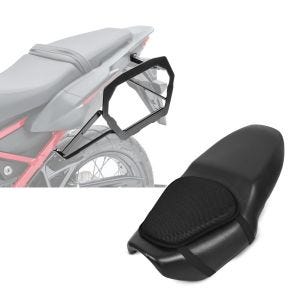 Set: Kofferträger für Honda Africa Twin 1100 20-21 Bagtecs SLP für Alukoffer und Satteltaschen + Gel Sitzkissen M Tourtecs Universal Komfortkissen schwarz_1