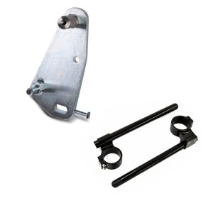 Set: Adapterplatte für ConStands Power Kawasaki ZX-10R 16-20 + Stummellenker 50mm für Kawasaki ZX-10R 04-19 Lenker Erhöhung_1