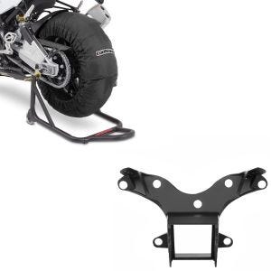 Set: Reifenwärmer Set für Yamaha YZF-R6 YZF-R1 ConStands Laguna Seca 60-80°C schwarz + Verkleidungshalter für Yamaha YZF-R6 06-07 Verkleidungshalterung_1