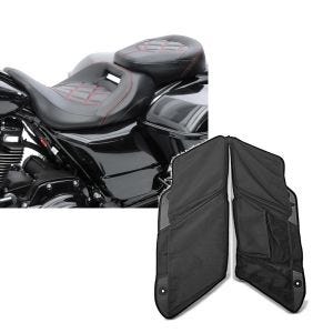 Set: Sitzbank für Harley Street Glide Special 15-21 Craftride RH3 schwarz-rot + Seitenkoffer Organizer WL für Harley Street Glide Special 15-21 Satteltaschen Innenwand Craftride schwarz_1