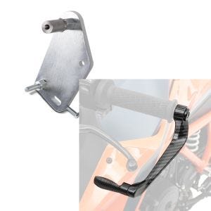 Set: Adapterplatte für ConStands Power Suzuki GSX-R 600 06-10 + Hebelschützer für Suzuki GSX-R 750 / 600 X6 schwarz_1