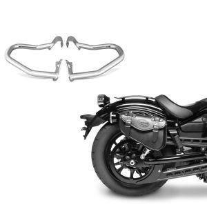 Set: Sturzbügel Indian Scout/ Sixty/Bobber 15-21 Craftride chrom + Satteltasche Indian Scout / Bobber / Sixty Craftride Arizona 3Ltr rechts in schwarz_1