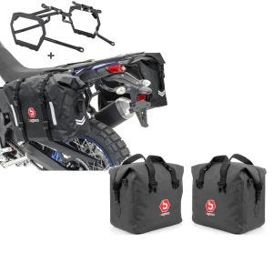Set: Satteltaschen Set WP8 für BMW R 1200 GS 04-12 mit Kofferträger Bagtecs + Aluminium Koffer Innentasche für BMW R 1200 GS / Adventure 04-18 rechts und links Bagtecs_1
