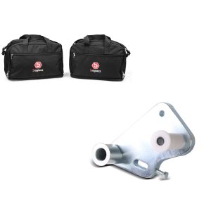 Set: Alukoffer Innentaschen für BMW R 1250 / 1200 GS / Adventure 04-21 Koffer Taschen Bagtecs MS1 + Adapterplatte für ConStands Power BMW R 1200 GS 04-12_1