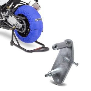Set: Reifenwärmer Set für Yamaha YZF-R6 YZF-R1 ConStands Laguna Seca 60-80°C blau + Adapterplatte für ConStands Power Yamaha YZF-R1 98-03_1