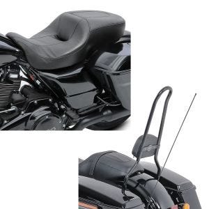 Set: Komfort-Sitzbank für Harley Davidson Road Glide Special 15-21 Hammock Craftride + Sissybar für Harley Davidson Road Glide Special 15-21 Craftride SP schwarz_1