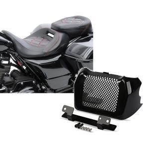 Set: Sitzbank für Harley Street Glide Special 15-21 Craftride RH3 schwarz-rot + Ölkühler-Abdeckung für Harley Street Glide Special 17-21 Craftride_1