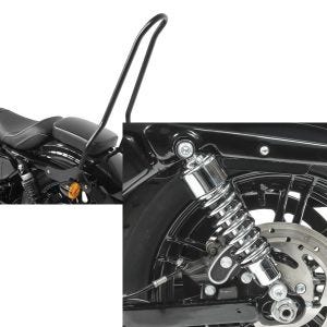 Set: Sissybar für Harley Sportster 1200 Iron 18-20 Craftride Tampa + Stoßdämpfer 10,5 Zoll Harley Sportster 1200 Iron 18-20 Federbeine von Craftride chrom_1