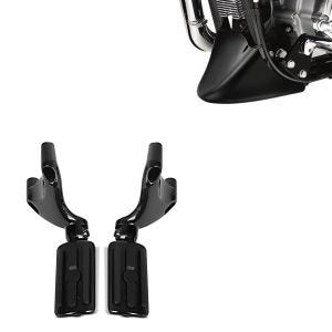 Set: Sozius Fussrasten Set mit Halter für Harley Sportster 883 Iron 09-13 BL1 Craftride + Bugspoiler für Harley Sportster 883 Iron 09-20 Craftride_1