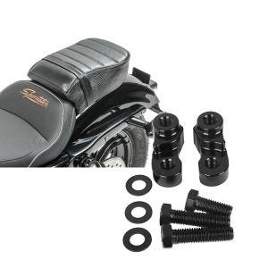 Set: Sozius Sitz mit Polsterung für Harley Sportster Forty-Eight 48/ 883 Iron Craftride + Tieferlegungskit 1" Alu für Harley Sportster Forty-Eight 48 10-20 Tieferlegung Craftride_1
