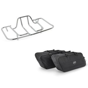 Set: Gepäckträger Honda Goldwing GL 1800 01-16 chrom Craftride + Koffer Innentaschen für Honda Gold Wing 1800 BG1 Craftride Paar_1