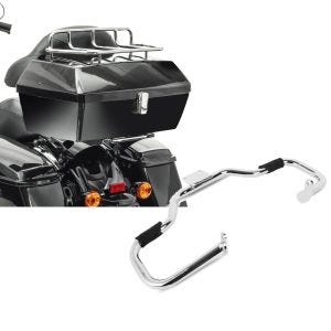 Set: Topcase für Yamaha XVS 650 A Drag Star Classic Craftride Missouri 43Ltr abschließbar + Sturzbügel Yamaha XVS 650 Drag Star/ Classic Craftride XV1 chrom_1