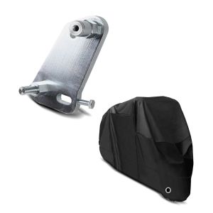 Set: Adapterplatte für ConStands Power Kawasaki ZX-6R 03-06 + Abdeckplane Kawasaki Z 900 / RS / Cafe  ZX-6R / 636 Craftride XL in schwarz_1