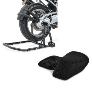 Set: Einarmständer BMW R 1200 GS 04-12 Montageständer ConStands Single-Classic schwarz + Sitzbank Bezug BMW R 1200 GS 04-12 Tourtecs Cool-Dry Mesh Ready_1