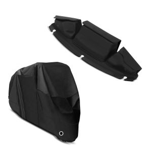 Set: Windschild Tasche für Harley Davidson Electra Glide Ultra Limited 14-21 Craftride + Abdeckplane Harley Electra Glide Ultra Classic / Limited Craftride XXXXL in schwarz_1