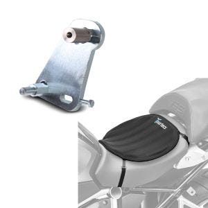 Set: Adapterplatte für ConStands Power Kawasaki Z 1000 SX 11-21 + Gel Sitzkissen Kawasaki Z 1000 / SX Tourtecs Neopren L schwarz_1