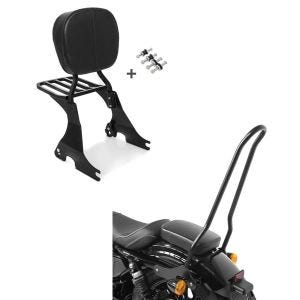 Set: Sissybar für Harley Davidson Sportster 1200 Iron 18-20 Craftride inkl. Gepäckträger und Docking Kit schwarz + Sissybar für Harley Sportster 1200 Iron 18-20 Craftride Tampa_1