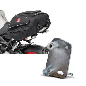 Set: Hecktasche Ducati Diavel Gepäcktasche hinten Bagtecs X50 50Ltr schwarz + Adapterplatte für ConStands Power Ducati Diavel 11-18_1