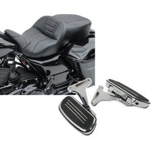 Set: Sitzbank für Harley Street Glide Special 15-21 Craftride TG3 in schwarz + Beifahrer Trittbretter + Halter CF2S für Harley Street Glide Special 15-21 Craftride_1