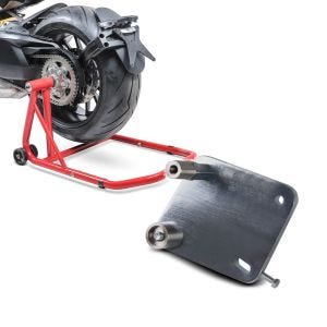 Set: Einarmständer Ducati Hypermotard 1100 / Evo 07-12 Montageständer ConStands Single-Classic rot + Adapterplatte für ConStands Power Ducati Hypermotard 796/ 1100/ Evo 07-12_1
