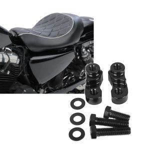Set: Solo Sitz für Harley Sportster Forty-Eight 48 10-20 Craftride SR4 Sitzbank + Tieferlegungskit 1" Alu für Harley Sportster Forty-Eight 48 10-20 Tieferlegung Craftride_1