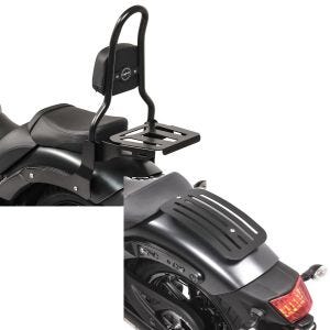 Set: Sissy Bar M3 für Kawasaki Vulcan S / Café 15-20 mit Gepäckträger schwarz Craftride + Gepäckträger für Kawasaki Vulcan S / Café 15-21 Solo Rack L1 Gepäckbrücke Craftride_1