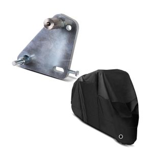 Set: Adapterplatte für ConStands Power Suzuki GSR 600 06-11 + Abdeckplane Suzuki GS 500 F / 500 / E  GSR 750 / 600 Craftride XL in schwarz_1
