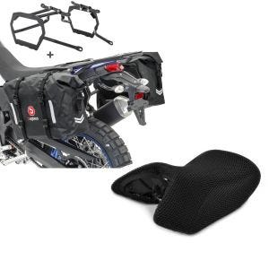 Set: Satteltaschen Set WP8 für BMW R 1200 GS 04-12 mit Kofferträger Bagtecs + Sitzbank Bezug BMW R 1200 GS 04-12 Tourtecs Cool-Dry Mesh Ready_1