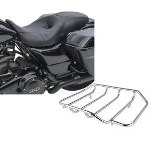 Set: Sitzbank für Harley Davidson Electra Glide Ultra Classic 08-20 XG4 Doppel Sitz Craftride + Gepäckträger für Harley-Davidson Electra Glide Ultra Classic chrom Craftride_1
