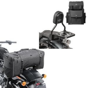 Set: Sissybar CL3 + Hecktasche für Yamaha XV 950 / R 14-20 mit Gepäckträger Craftride + Hecktasche für Yamaha XV 950 / R SQ1 Craftride 52l schwarz_1