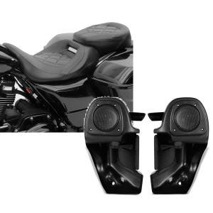 Set: Sitzbank für Harley CVO Street Glide 11-21 Craftride RH3 schwarz + Beinschild mit Lautsprecher II für Harley CVO Street Glide 11-13 Craftride_1
