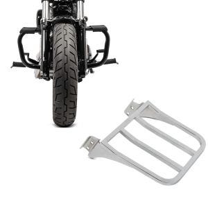Set: Sturzbügel für Harley Davidson Sportster 883 Iron (XL 883 N) 09-20 Craftride Mustache schwarz + Gepäckträger für Harley Sportster 883 Iron 09-20 chrom Craftride_1