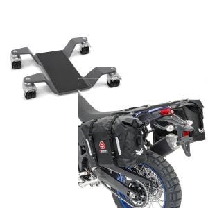 Set: Rangierhilfe 400 kg für BMW R 1200 GS / Adventure Rangierplatte Grau + Satteltaschen Wasserdicht für BMW R 1200 GS / Adventure Bagtecs WP8 2x30L Seitentaschen_1