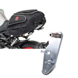 Set: Hecktasche für BMW S 1000 XR Gepäcktasche hinten Bagtecs X50 50Ltr schwarz + Adapterplatte für ConStands Power BMW S 1000 XR 15-19_1