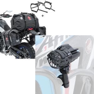 Set: Satteltaschen Set WP8 für Yamaha Tenere 700 19-21 mit Hecktasche und Kofferträger Bagtecs + LED Zusatzscheinwerfer Set für Yamaha Tenere 700 Lumitecs S22X_1