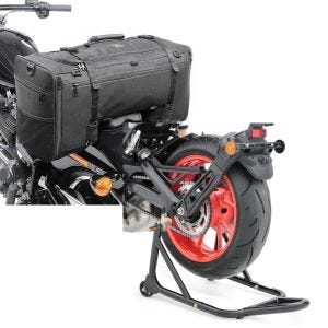 Set: Hecktasche für Kawasaki Vulcan S / Café SQ1 Craftride 52l schwarz + Montageständer Hinten für Kawasaki Vulcan S / Café schwarz_1