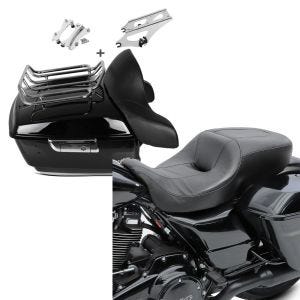 Set: Topcase für Harley Road Glide Special 15-21 Craftride King Set inkl. Docking Kit + Komfort-Sitzbank für Harley Davidson Road Glide Special 15-21 Hammock Craftride_1